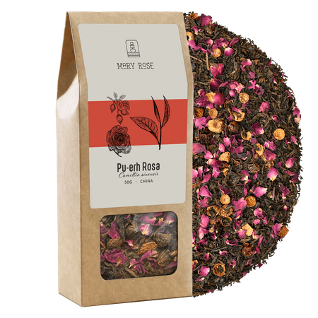 Mary Rose - Tè Pu-erh Rosa - 50g