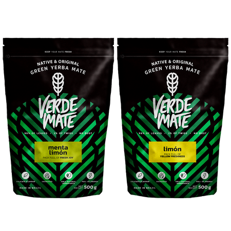 Verde Mate Verde Limon 500g + Verde Mate Verde Menta Limon 500g