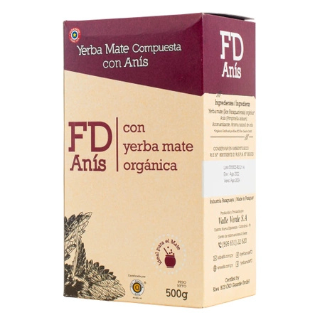 Fede Rico (FD) Anis 0,5 kg 500 g - tè yerba mate paraguaiano