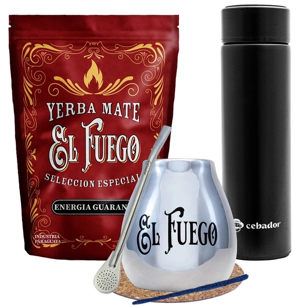 Set di thermos Yerba Mate El Fuego Energia 500g