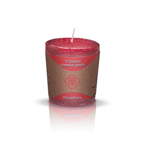 Set regalo per chakra della radice (Muladhara): tè chakra + incenso + candela