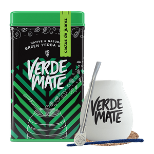 Set Yerbera Verde Mate Cactus de Juarez 0,5kg