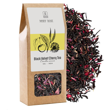 Mary Rose – Tè Black Velvet Cherry – 50 g