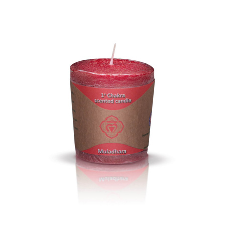 Set regalo per chakra della radice (Muladhara): tè chakra + incenso + candela