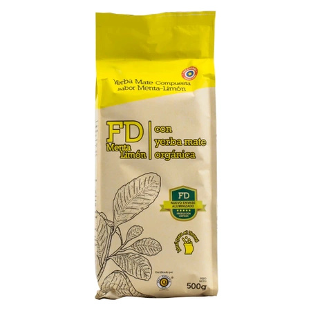 Fede Rico (FD) Menta Limon 0,5 kg 500 g - yerba mate alla menta e al lime