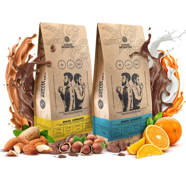 Set di Coffee Broastery Brazil Cerrado + Brazil Guaxupe 2x1kg (2kg)