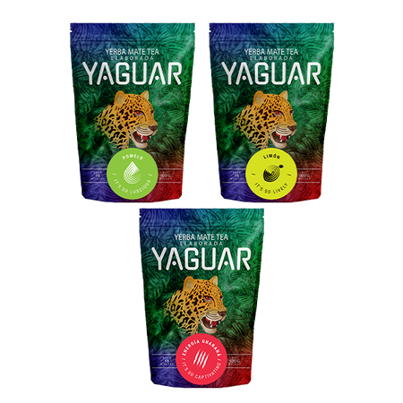 Yerba Mate Yaguar 3x500g Miscele varie