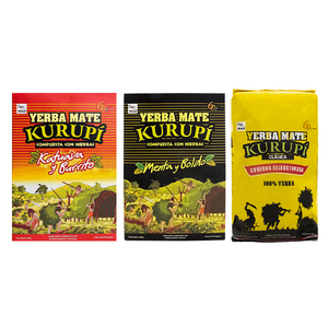 Set di Yerba Mate Kurupi Katuava + Menta Boldo + Clasica = 1,5 kg