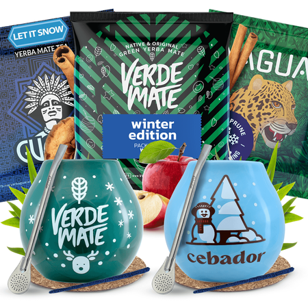 Set regalo di Yerba Mate per coppia tazza di mate + bombilla